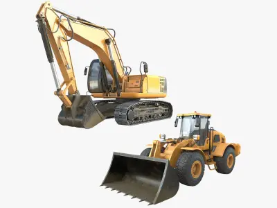  Heavy Construction Machinery - High-Quality Pack 