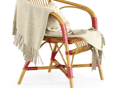 Salvador rattan chair  3D model