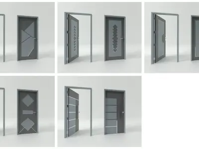 Door sets 14 3D model