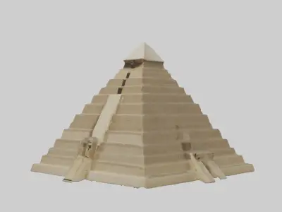 Pyramid Model Low-poly 3D model