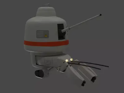Hermit 01 Low-poly 3D model