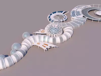 0094 - Organic Building 3D model