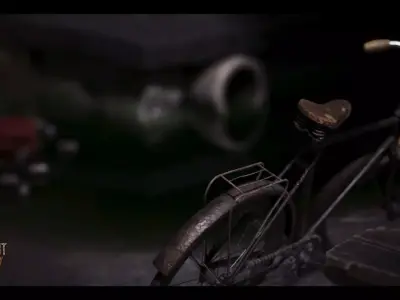 Modular Street Low-poly 3D model