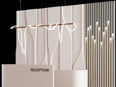 Reception Desk - Office 3D model