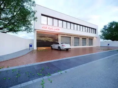 3D Model Two-Story Mixed Low-poly 3D model