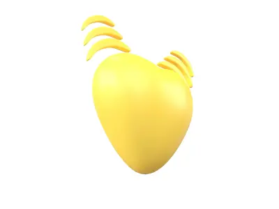 Beating Heart v1 004 Low-poly 3D model