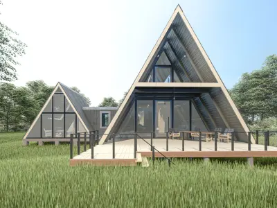 Double A - Frame House   3D model
