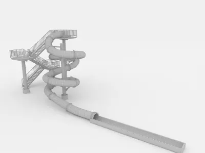 Waterpark Slide 2 3D model