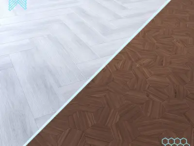 Parquet - Laminate - Wooden floor 2 in 1 Low-poly 3D model 186
