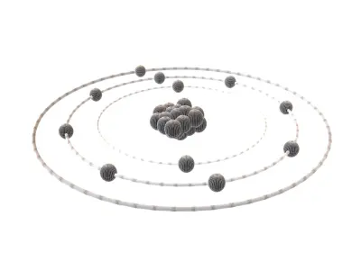 Sodium Chemical Element v1 001 Low-poly 3D model