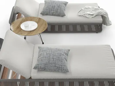 Cord Sunbeds Rope 3D model