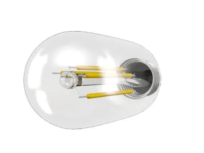 filament led light bulb 3D model
