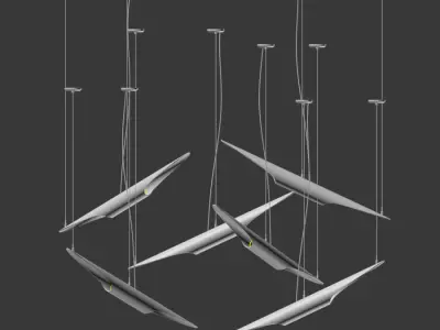 Coltrane Suspension Light 3D model