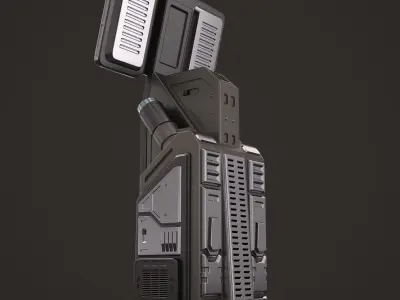 Sci Fi Terminal 02 Stylized 3D model