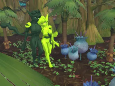 Acheron Slime Nude Low-poly 3D model