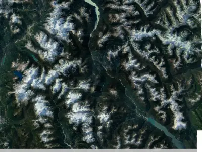 mountain landscape 3D model
