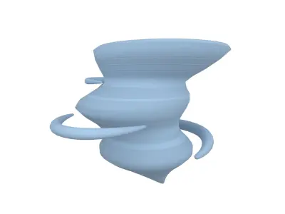 Tornado Pack 01 Low-poly 3D model