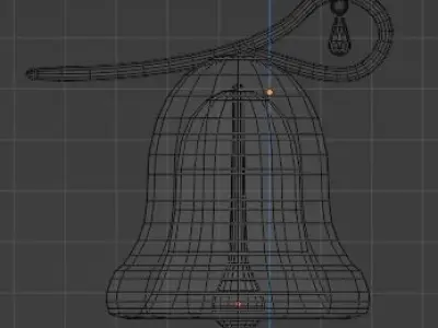 bells bell with drop of water 3D model