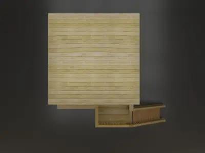 Lifeguard Hut Low-poly 3D model