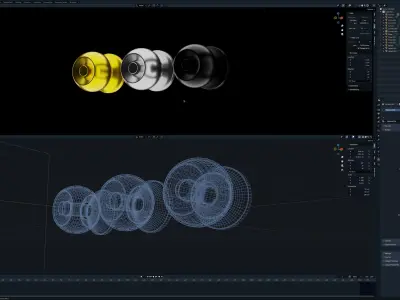Door handle 3D model