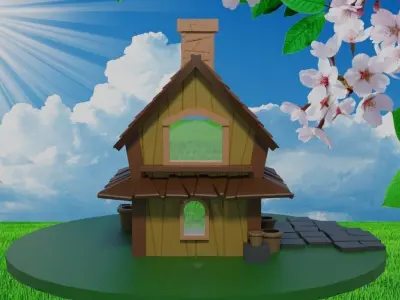 Fairytale house 8 3D model