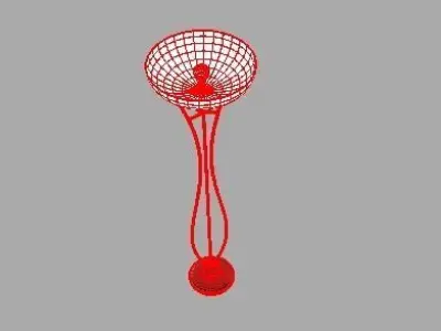 Floor lamp with two sphere Free 3D model
