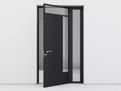 Aluminium door 199 3D model