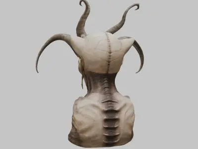 3D Alien Creature Model Low-poly 3D model