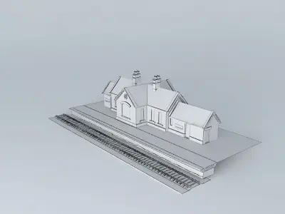 Eco Rail Poddley Dale Station No 1 Dummy! Old Steam Days Free 3D model
