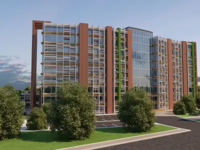 0071 - Financial Center - 2021 - 01 - 2Ds Plans - 3Ds Files 3D model