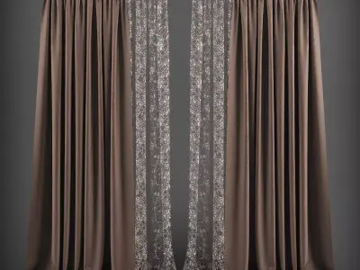 Curtain 3D model 39 3D model