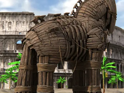  Wooden Trojan Horse 