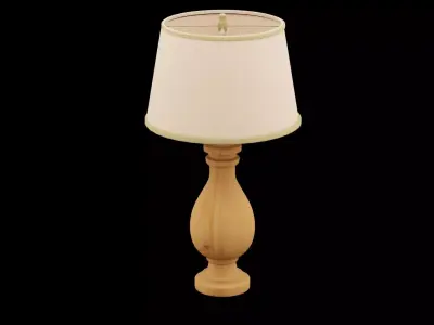 Bed Side Lamp Low-poly 3D model