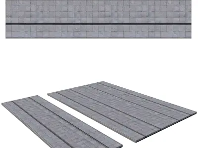 TRAM TRACKS type second 3D model