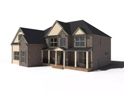 Upper Class Family House 3D model