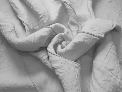 Washed Denim Fabric Texture Texture