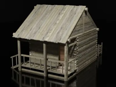 HOUSE VILLAGE Low-poly 3D model purchase