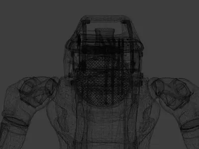 Highly Detailed Patrol Trooper 3D Model  Low-poly 3D model