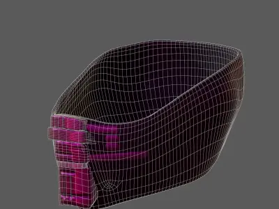 Gas mask helmet 3d model scifi Low-poly  Low-poly 3D model