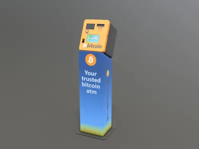 Bitcoin ATM - PRO Edition Low-poly 3D model