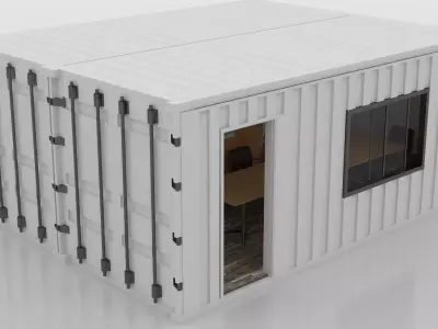 Container Construction Site Cabin  3D model