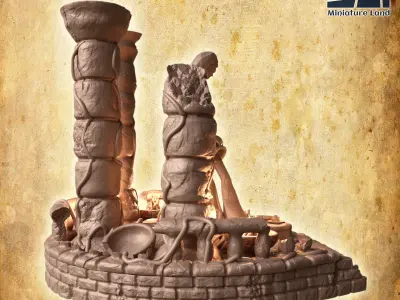 Shrine Of Life Tabletop Terrain 28 MM 3D print model