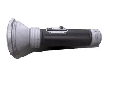 Old Flashlight Low-poly PBR Low-poly 3D model