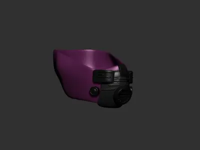 helmet high poly sculpt 3d printable  3D model 81