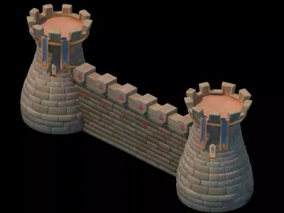 main city - Tower 3D model