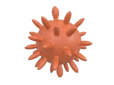 Virus v4 009 Low-poly 3D model