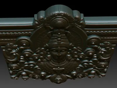 Indian Temple Wall basrelief 09 240613 3D print model