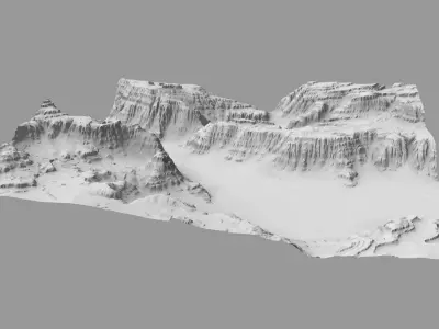 Detailed Canyon Model 2 3D model