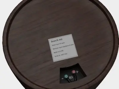 Vintage hi-fi Domestic Loudspeaker Beam R-440 3D model