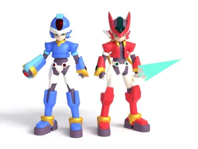 X Model - Megaman ZX 3D model